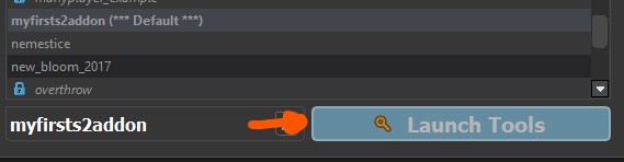 Addon UI Launch Tools Select Launch Addon