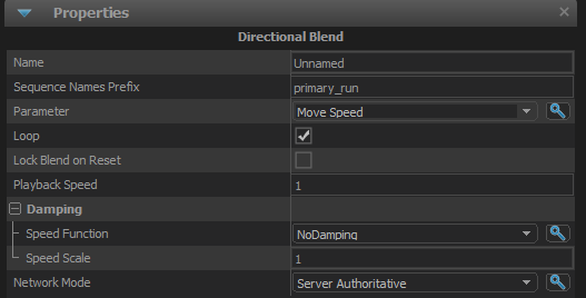 Directional Blend Node Properties directional blend properties
