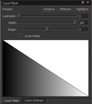 Shadows mask curve