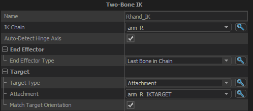 Two-Bone IK Options twobone options